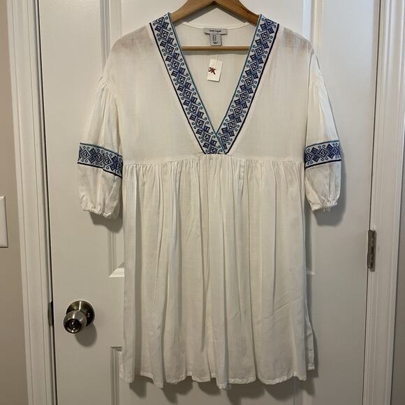 NWT Haute Hippie Women's Dress Oversized Mini Dress Size XS Coastal Cowgirl Boho - Picture 2 of 9